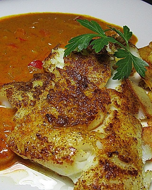 Pangasius in Kokos-Curry Soße