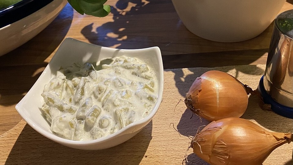 Grüner Bohnensalat mit Schmand-Dressing von simon9402 Grüner Bohnensalat mit Schmand-Dressing von simon9402