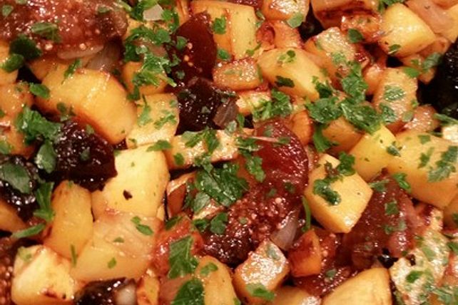 Steckrüben-Backobst Gemüse