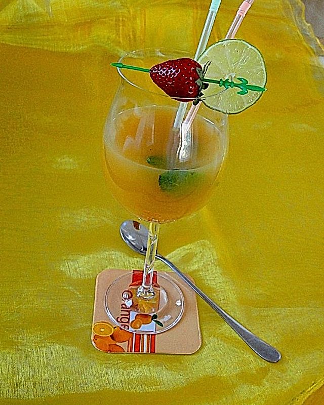 Minz-Orangen-Cocktail