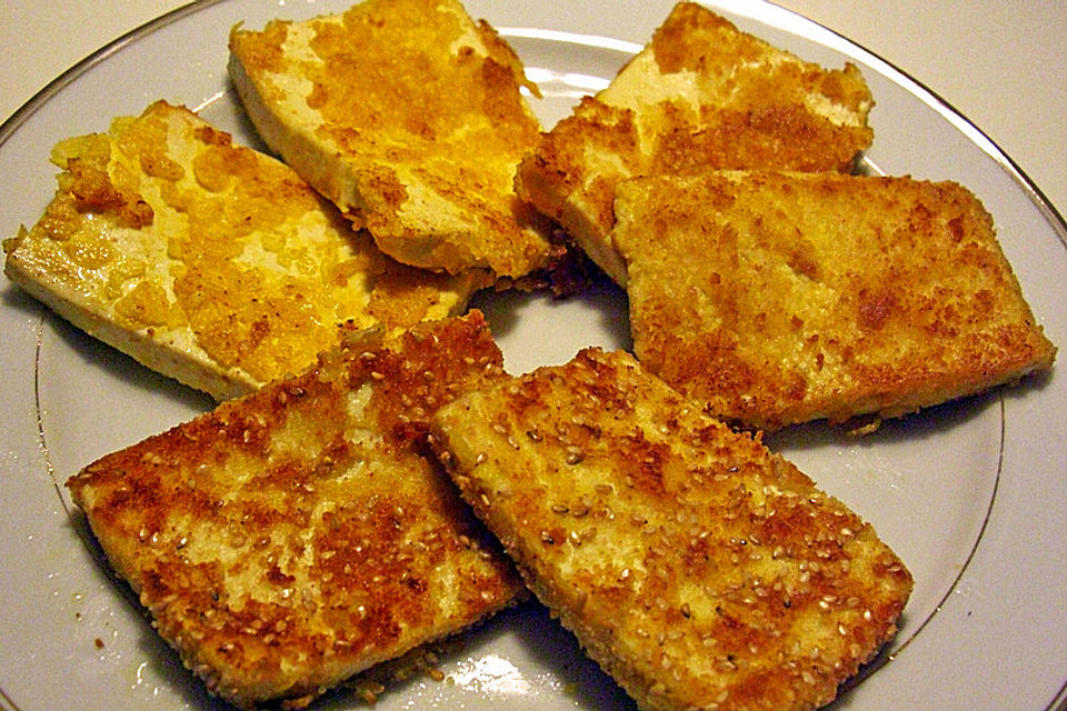 Tofu, gebratener