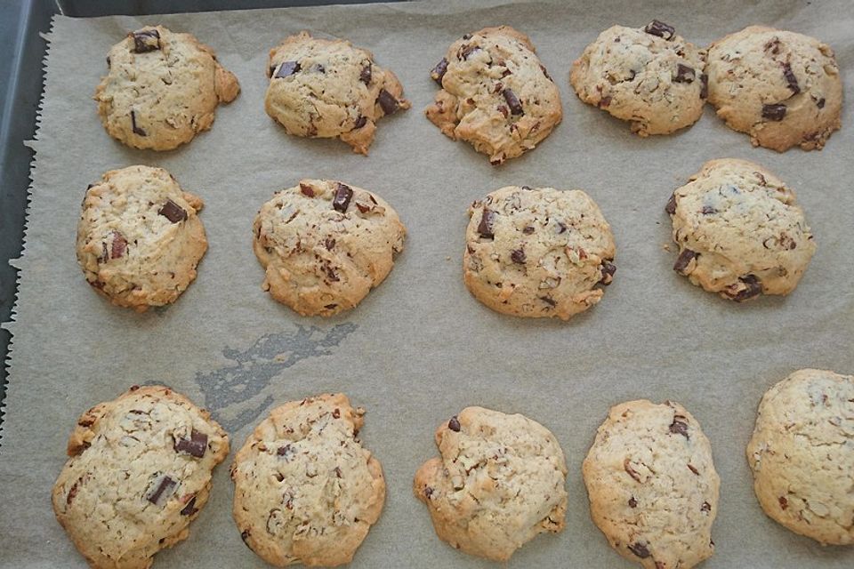 Schoko-Pecan-Cookies