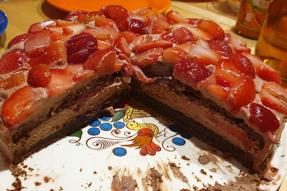 Erdbeer-Schokoladen Torte