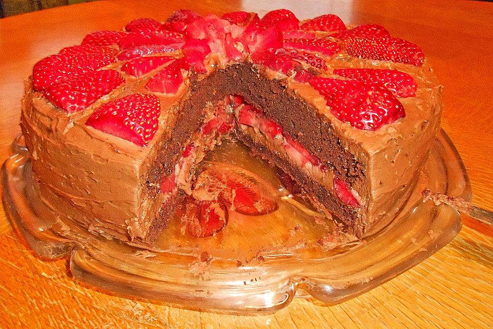 Erdbeer-Schokoladen Torte