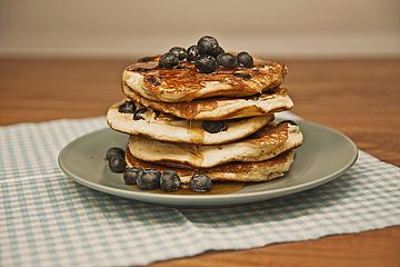 Blaubeer Pancakes Von Dashonigkuchenpferd Chefkoch