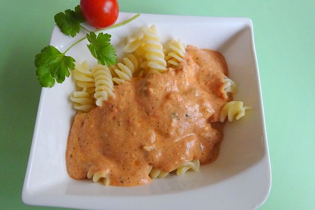 Schnelle Tomaten-Eier Nudelsauce von Salmi| Chefkoch