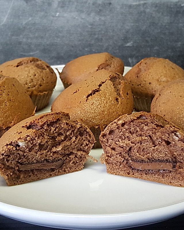 Eiweiß-Schoko-Muffins mit flüssigem Kern