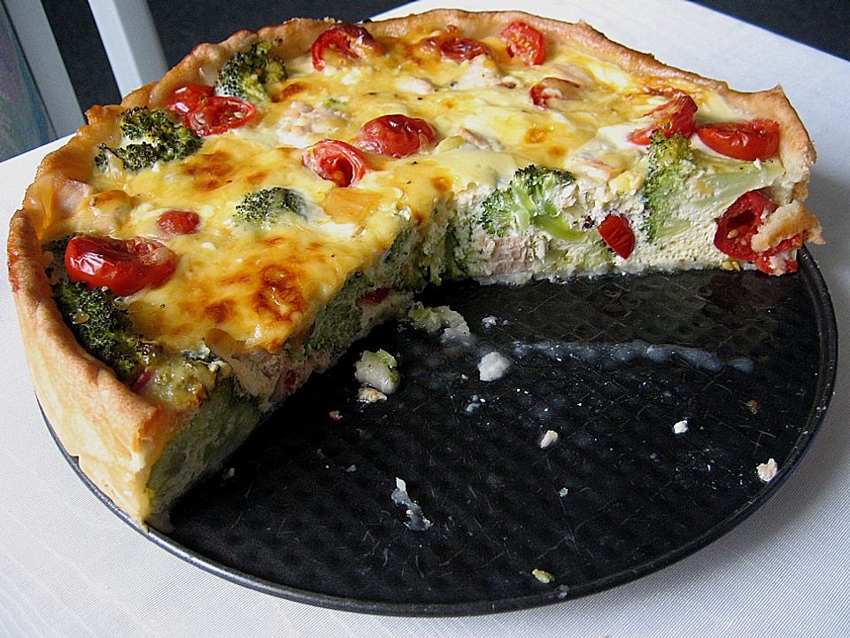 Brokkoli - Lachs - Quiche von FrauMausE | Chefkoch