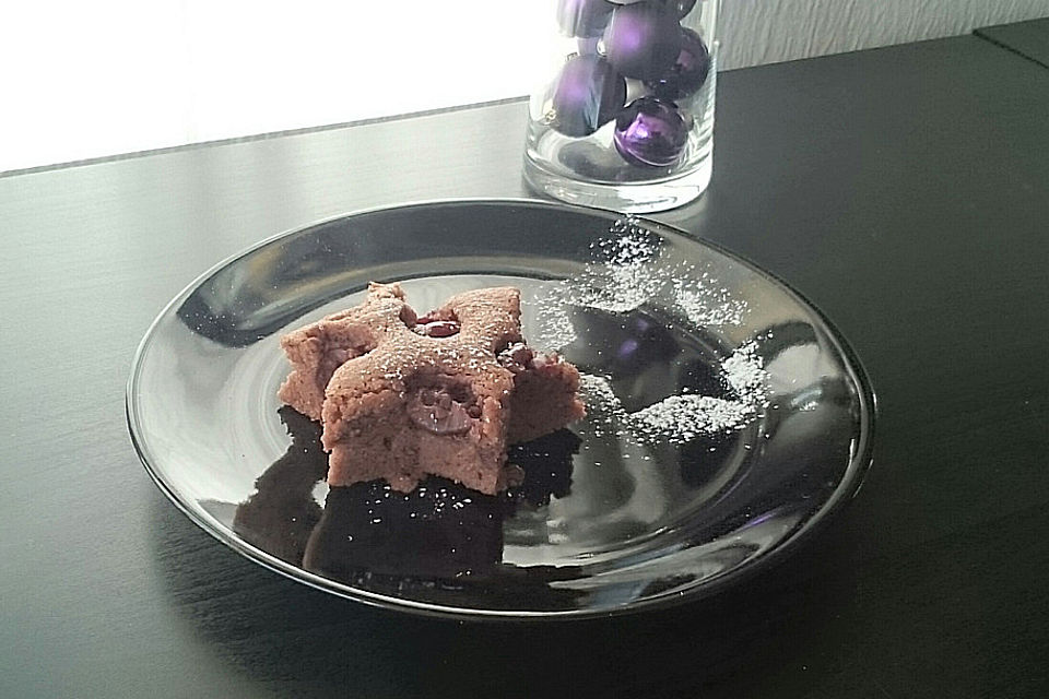 Lebkuchen-Kirsch-Schnitten