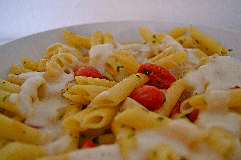 Spaghetti mit Spargel und Bärlauch