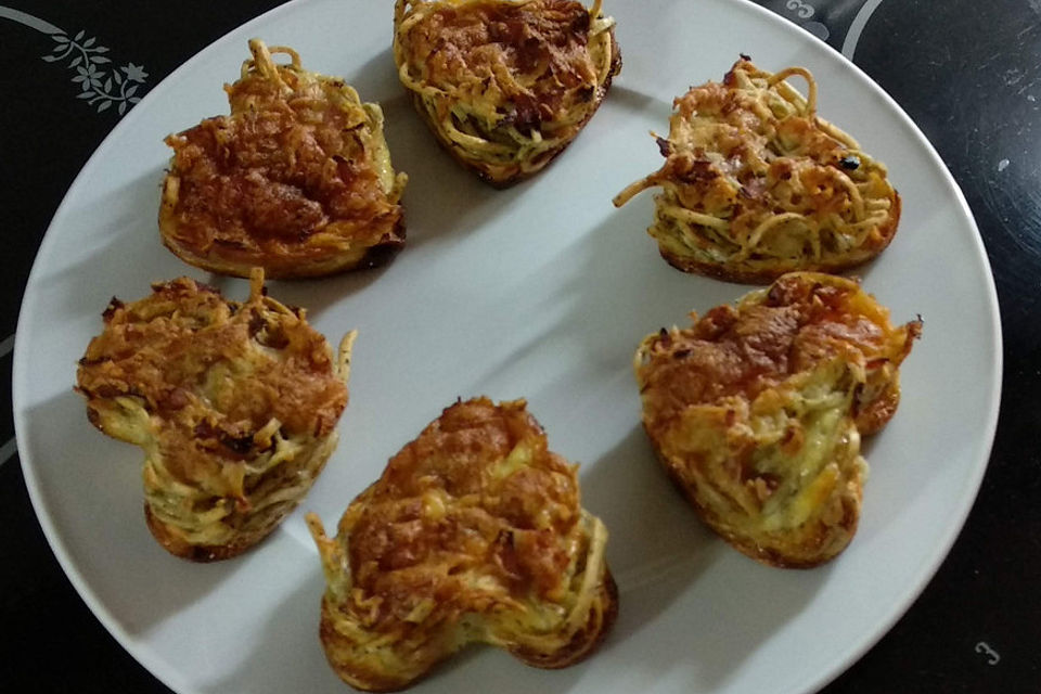 Spaghetti-Carbonara-Muffins