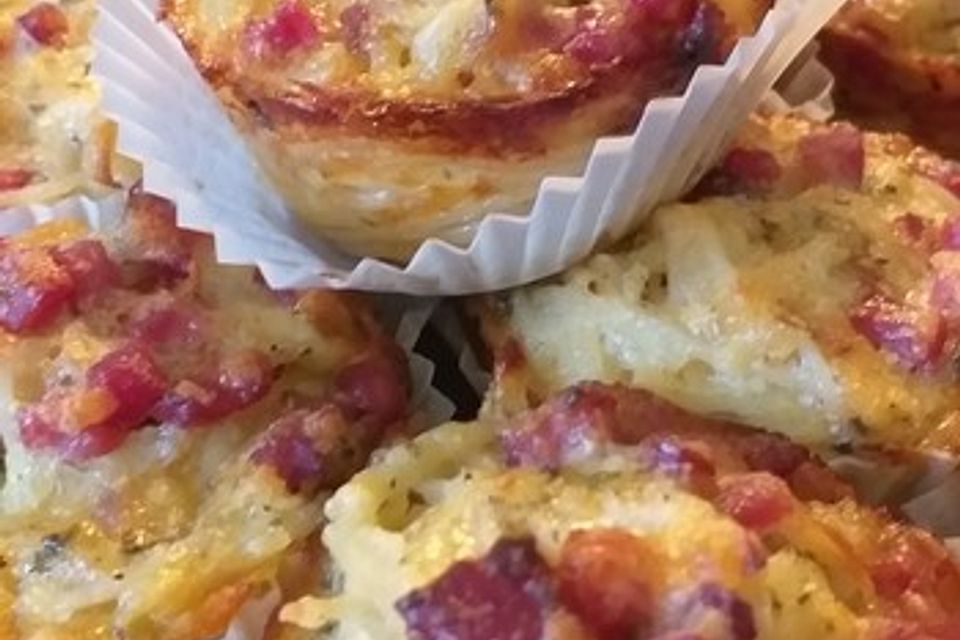 Spaghetti-Carbonara-Muffins