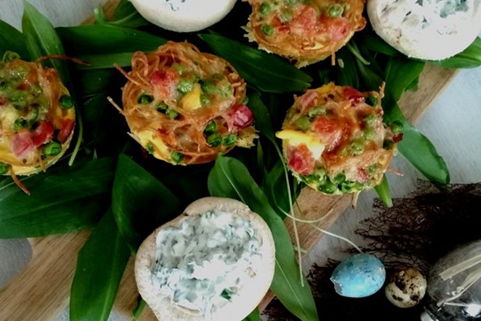 Spaghetti-Carbonara-Muffins