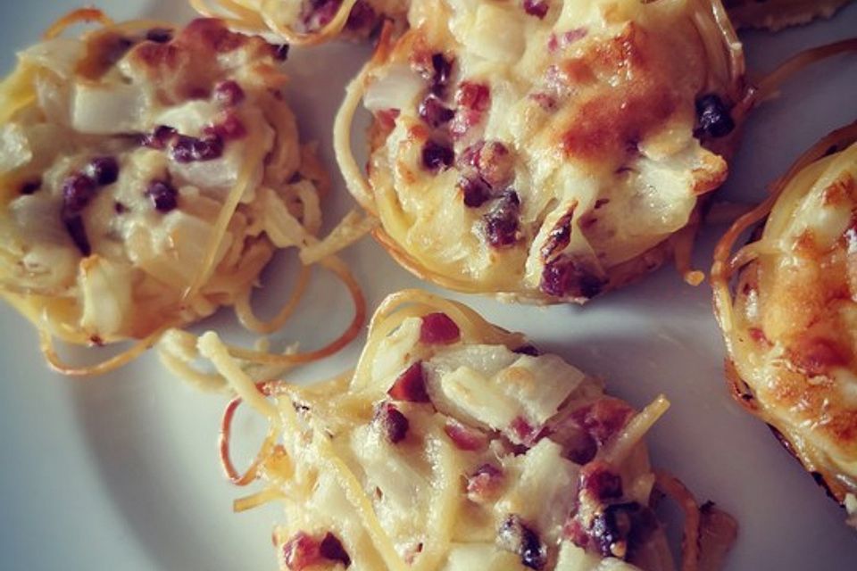 Spaghetti-Carbonara-Muffins