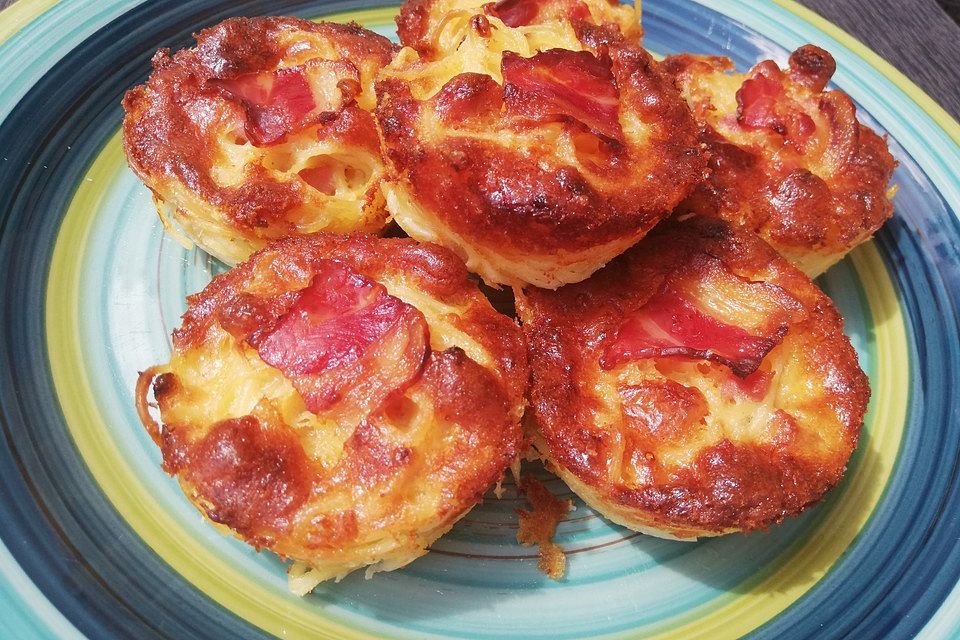 Spaghetti-Carbonara-Muffins