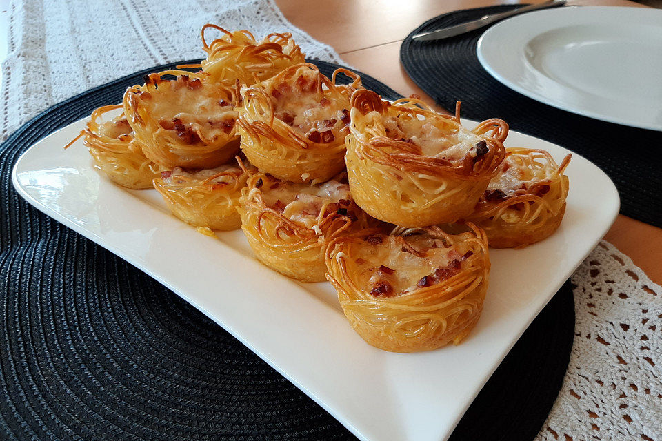 Spaghetti-Carbonara-Muffins