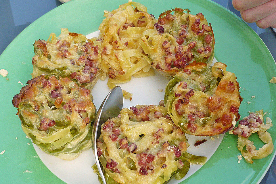 Spaghetti-Carbonara-Muffins