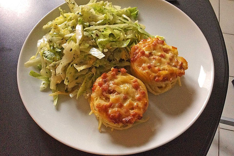 Spaghetti-Carbonara-Muffins