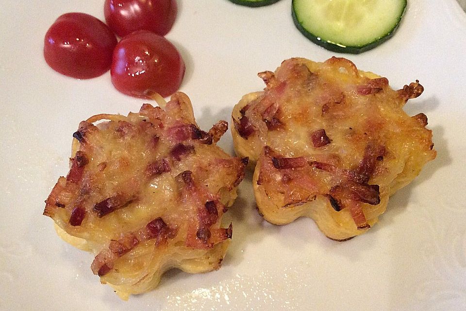 Spaghetti-Carbonara-Muffins