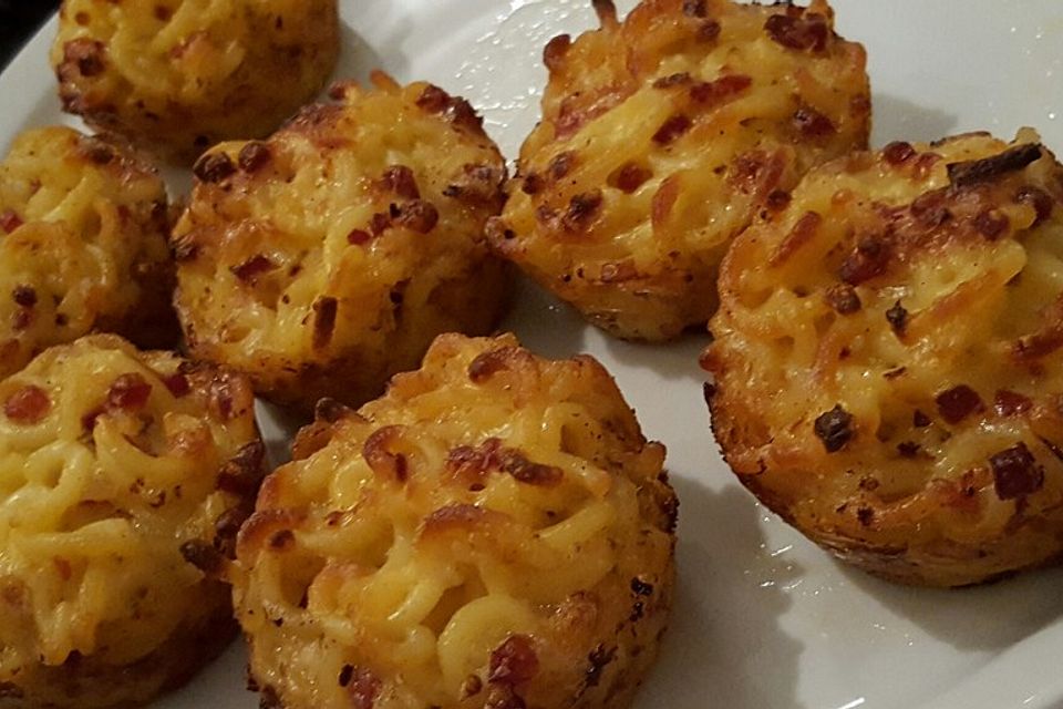 Spaghetti-Carbonara-Muffins