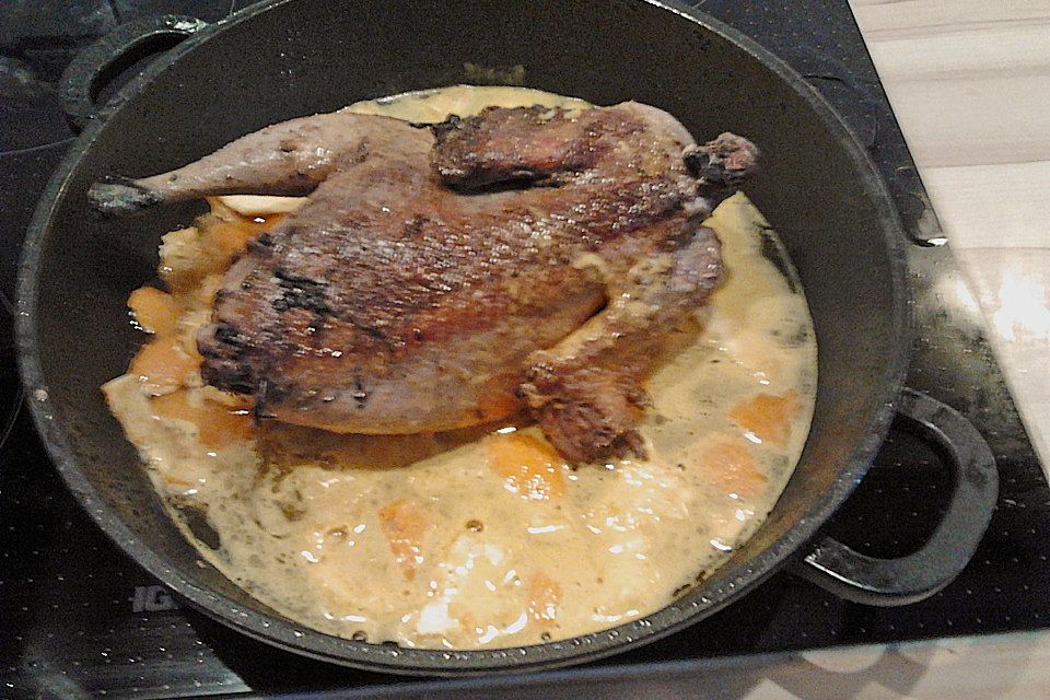 Fasan in Orange-Grappa Sauce