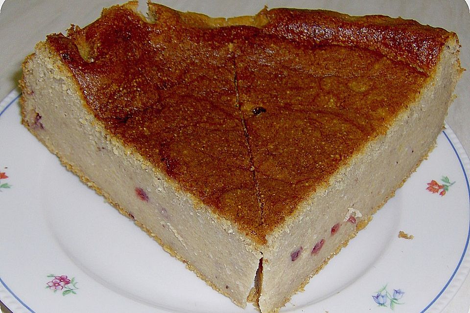 Schmand-Bananen Hirsekuchen