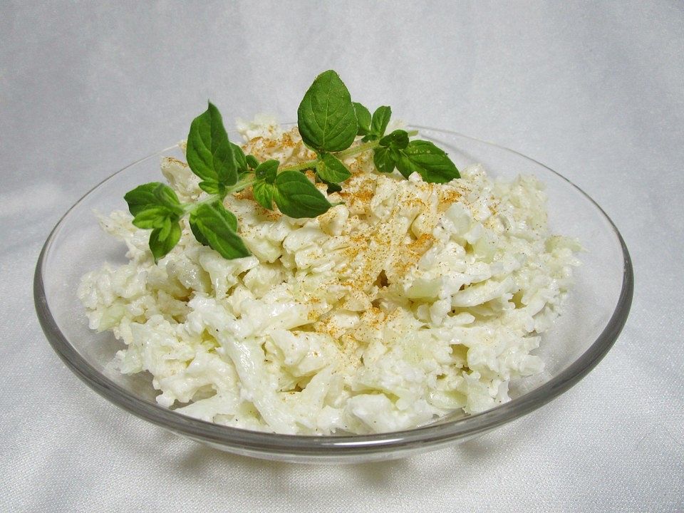 Blumenkohlsalat mit Joghurt-Mayo-Dressing von Gummibaerchen| Chefkoch