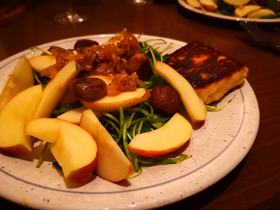 Postelein-Salat mit Äpfeln und Maronen von Vero_Nika_| Chefkoch