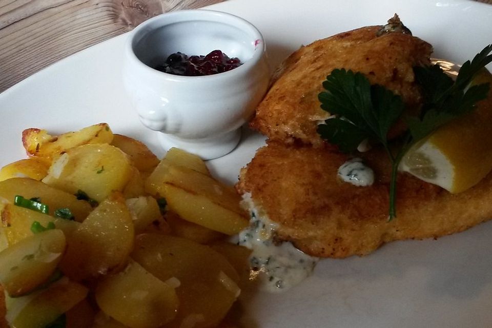 Gefüllte Schnitzel mit Schinken