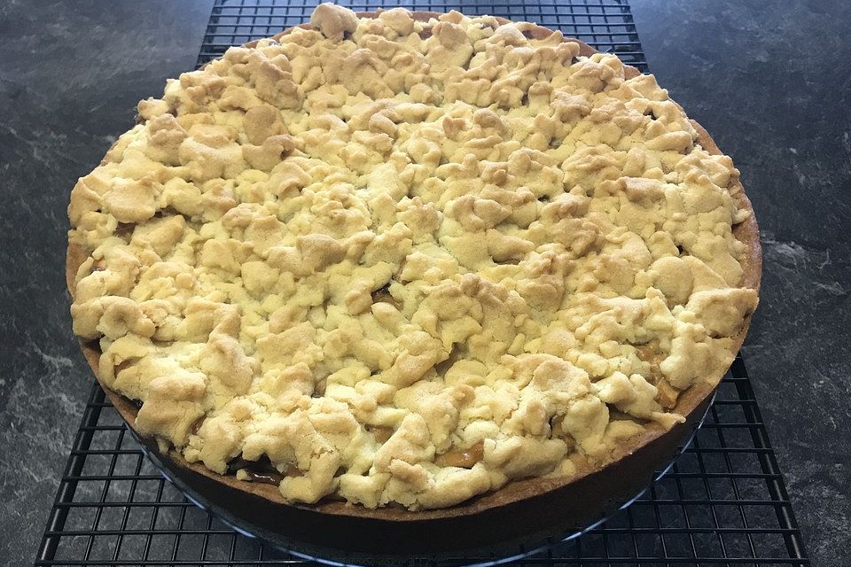 Apfelstreusel mit Puddingfüllung