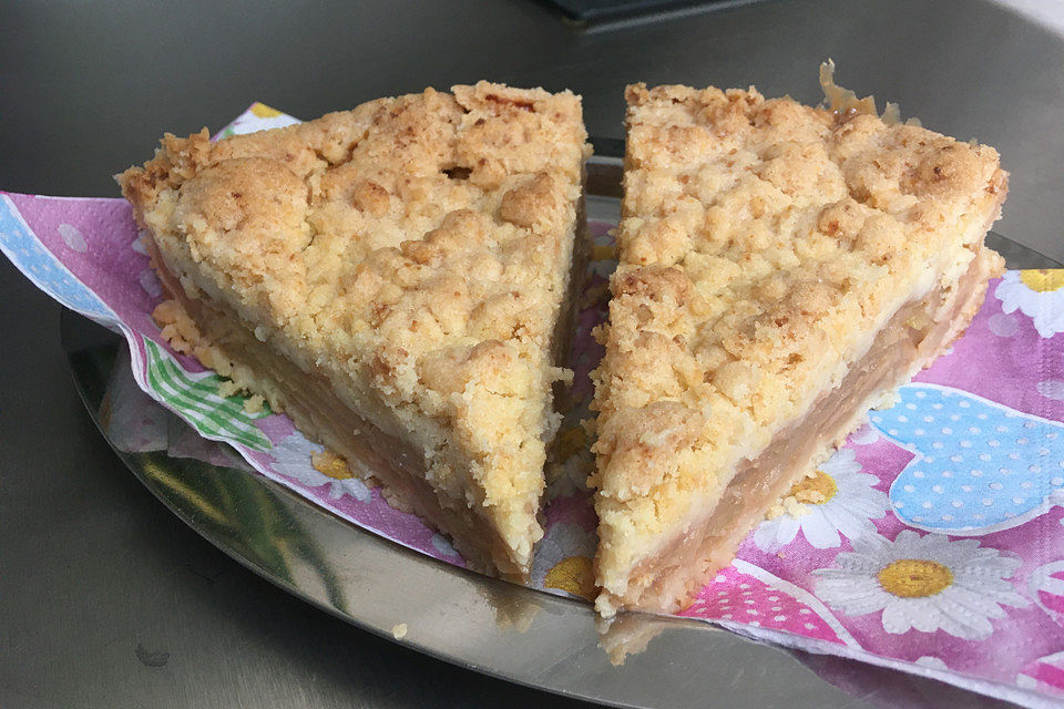 Apfelstreusel mit Puddingfüllung