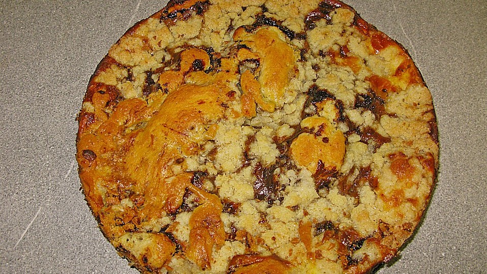 Pflaumenmuskuchen mit Streuseln von bross