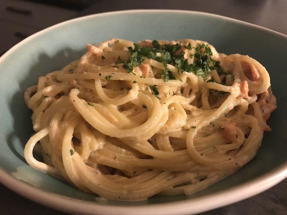 Spaghetti mit Räucherlachs von Wienerin | Chefkoch