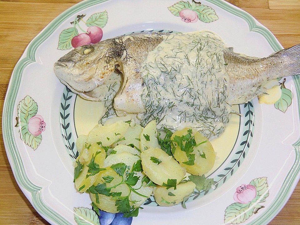 Doraden in Dillsauce mit Kartoffelscheiben von Delphina77| Chefkoch