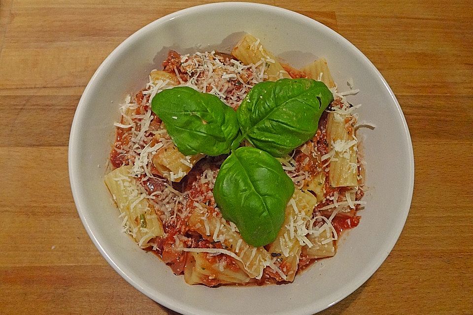 Pasta Bolognese, vegetarisch bzw. vegan