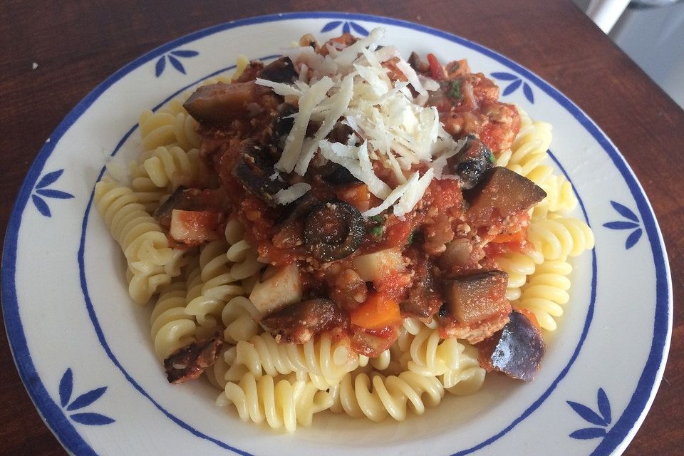 Pasta Bolognese, vegetarisch bzw. vegan