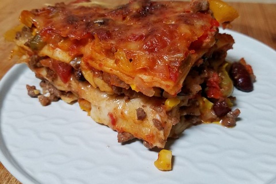 Mexikanische Beef Lasagne