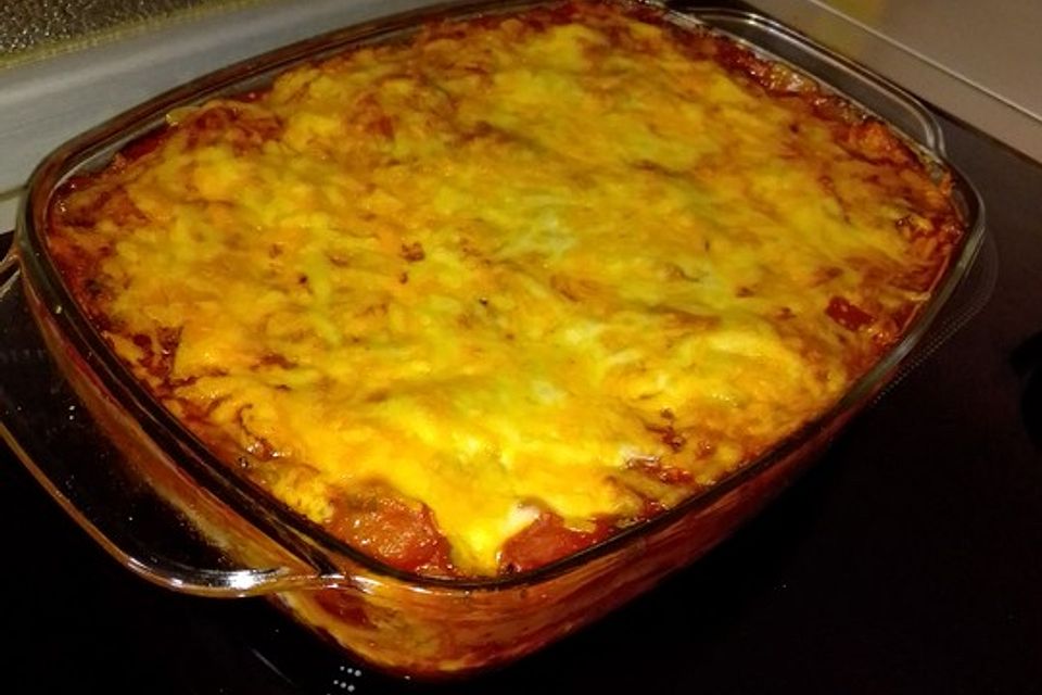 Mexikanische Beef Lasagne