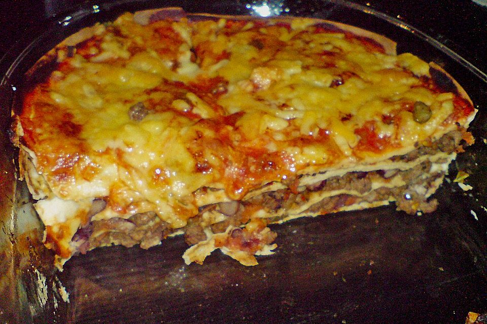 Mexikanische Beef Lasagne