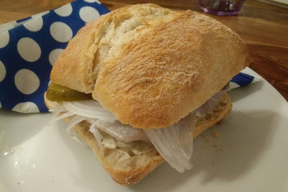 Fischbrötchen wie vom Jahrmarkt