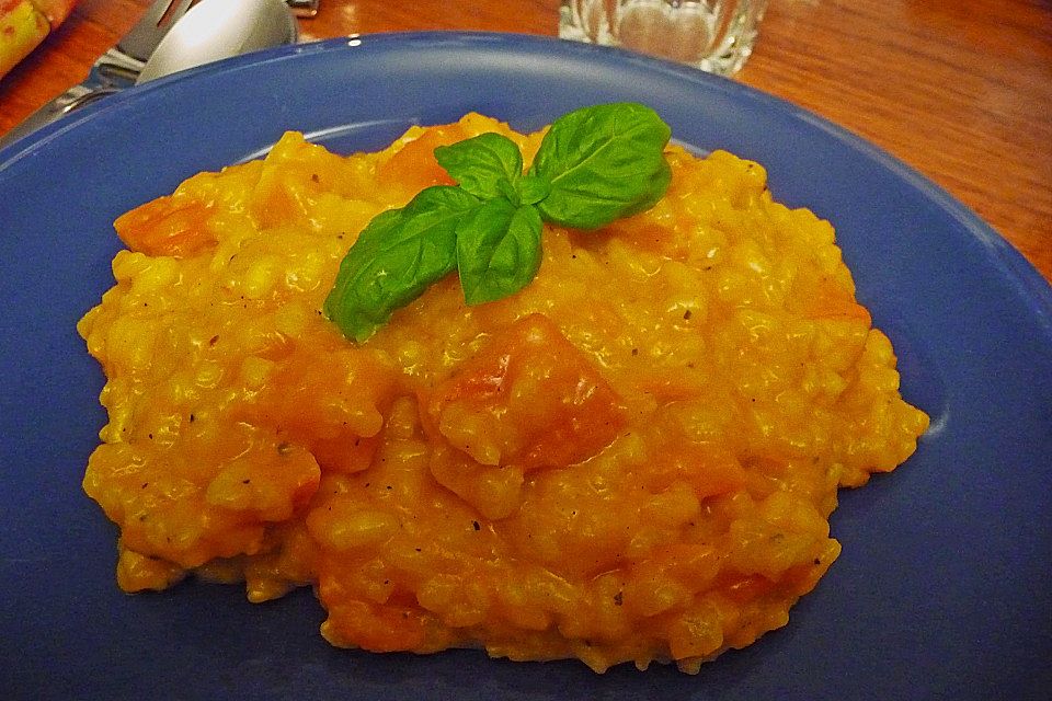 Kürbisrisotto mit Walnüssen Kürbisrisotto mit Walnüssen