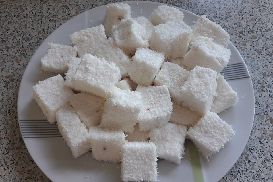 Marshmallows mit Kokosraspel