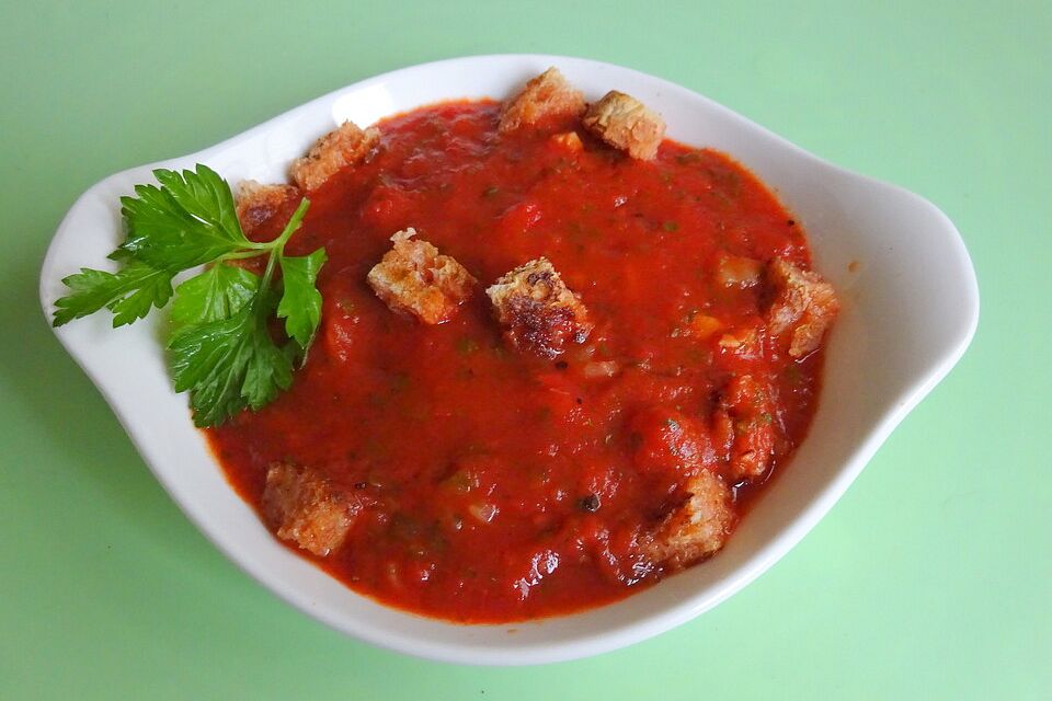 Tomaten-Knoblauch-Suppe