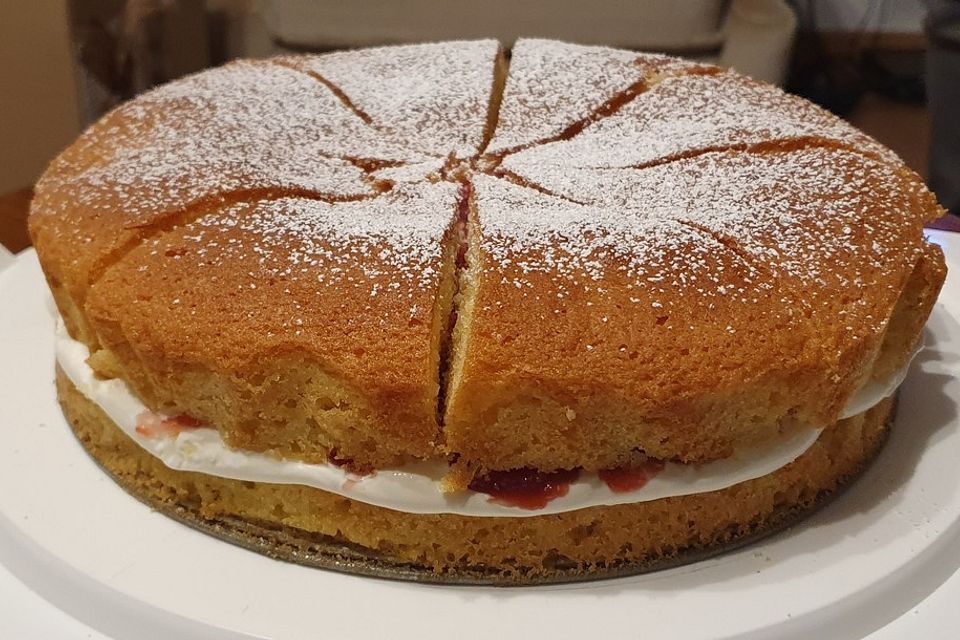 Milton Abbas Victoria Sponge-ein britischer Kuchenhit