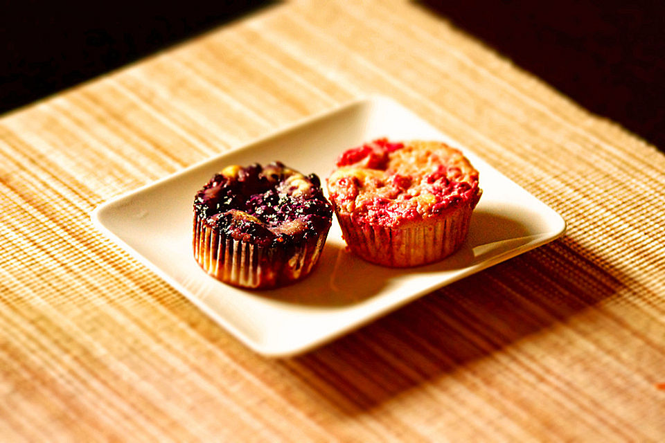 Geschichtete Ricotta-Mango Muffins