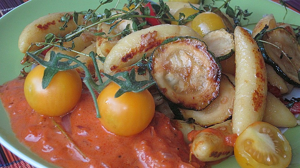 Sommerliche Schupfnudelpfanne-image