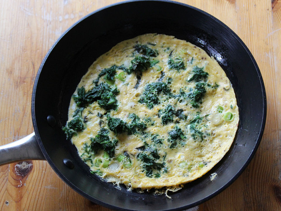Spinat-Basilikum-Omelette von theblissfactory| Chefkoch