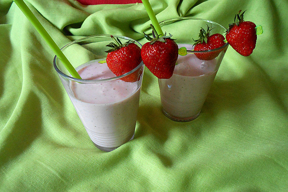 Erdbeer-Vanille-Smoothie