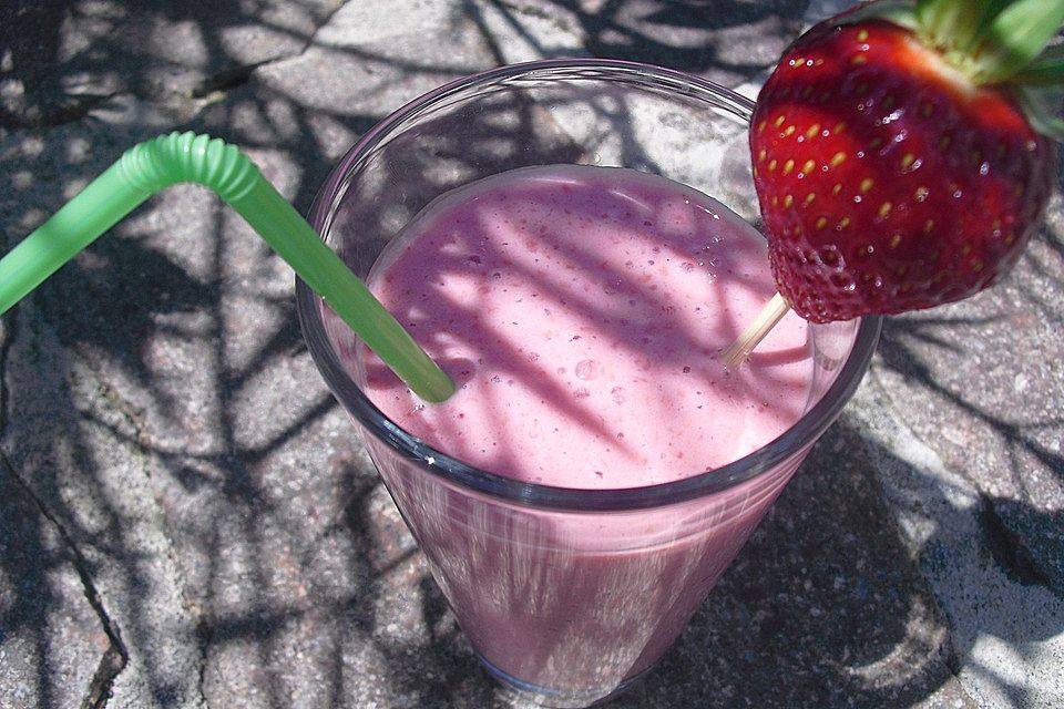 Erdbeer-Vanille-Smoothie