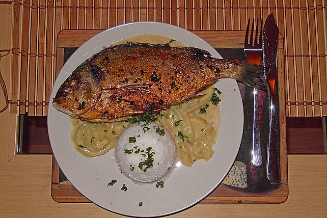 Dorade, gegrillt mit Fenchel| Chefkoch